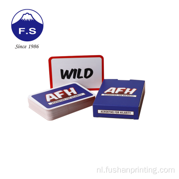 Aangepaste flashcards pack met tuck box -verpakking